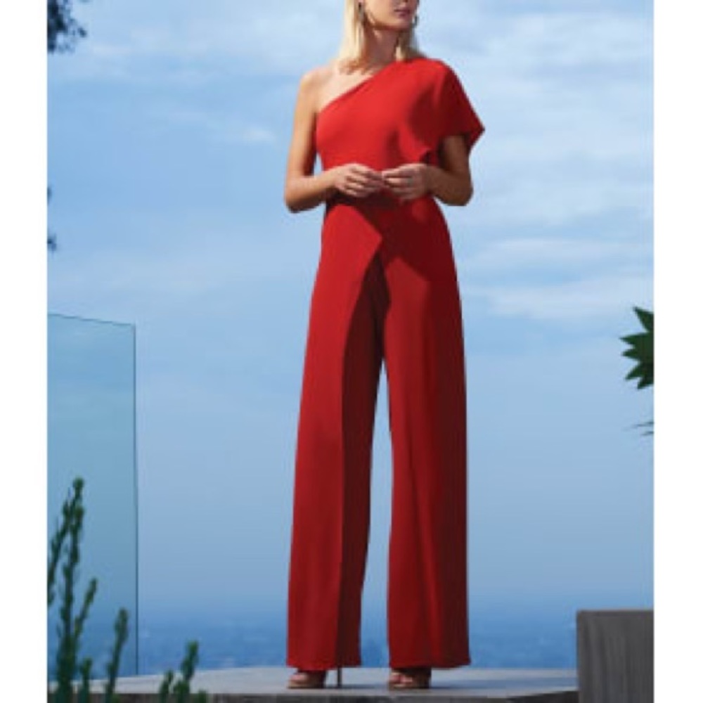 NWOT Antonio Melani Nora Jumpsuit Red 6 NEW